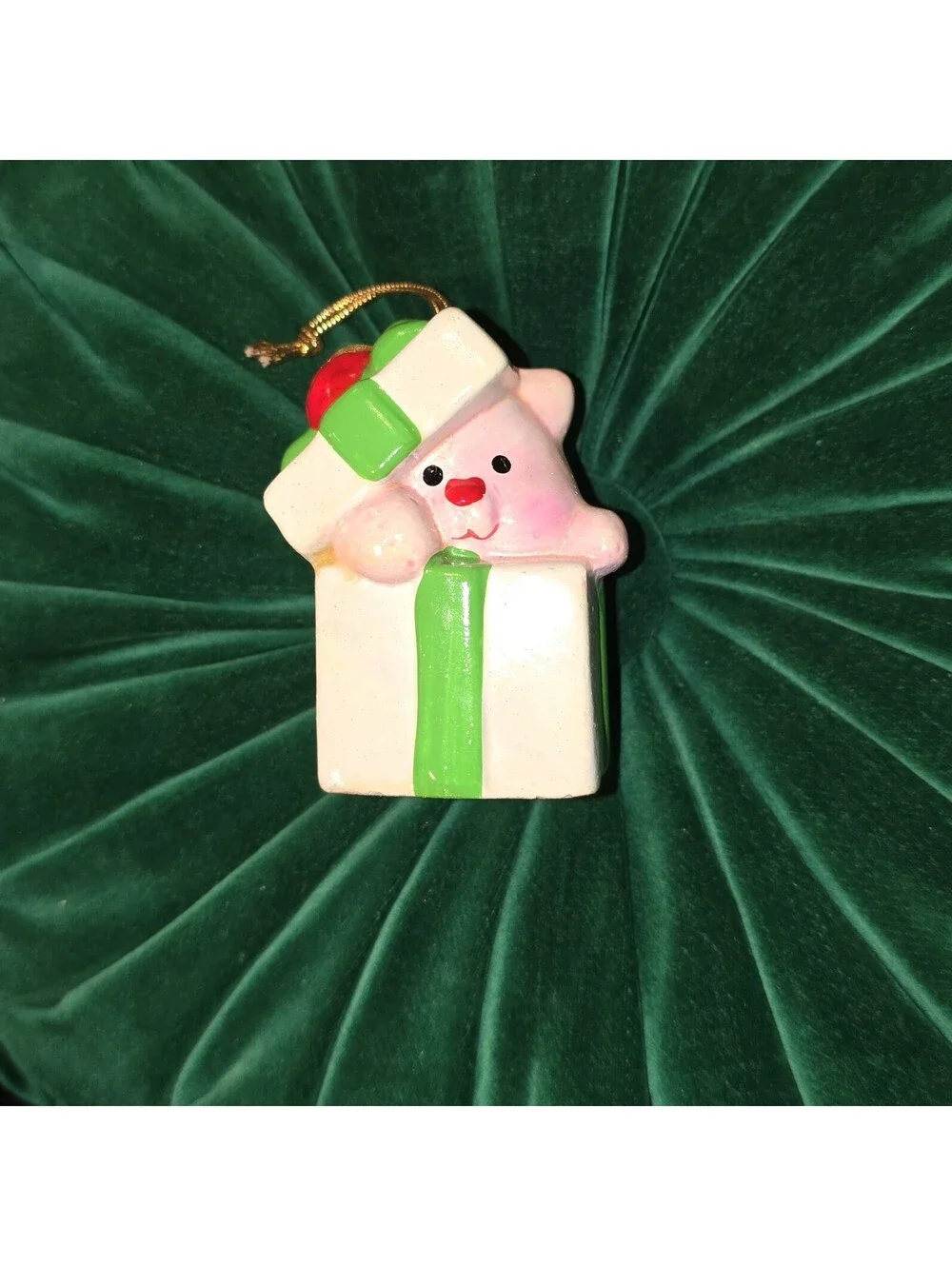 Vintage Strawberry Shortcake Custard Cat American Greetings Christmas Ornament